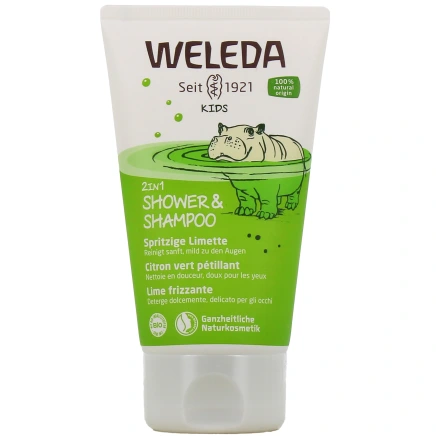 Weleda Crème de douche 2en1 Enfants Citron vert pétillant