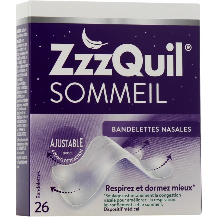ZzzQuil Bandelettes Nasales
