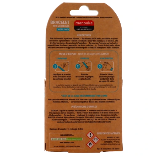 Manouka Bracelet Anti-Moustiques