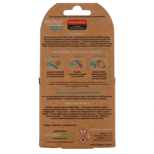 Manouka Bracelet Anti-Moustiques