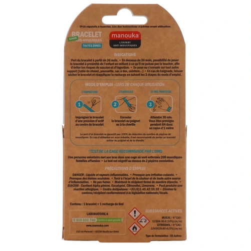 Manouka Bracelet Anti-Moustiques