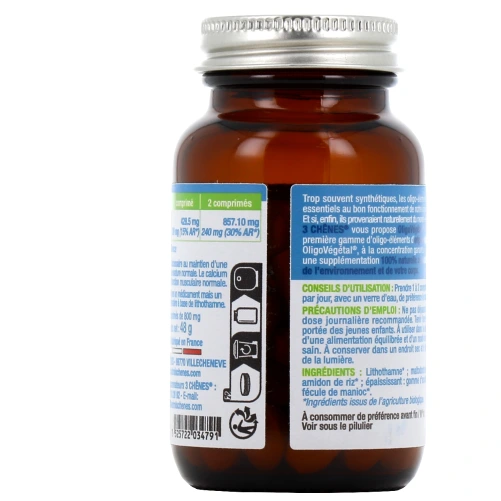 3 Chenes Oligo Végétal Calcium Bio