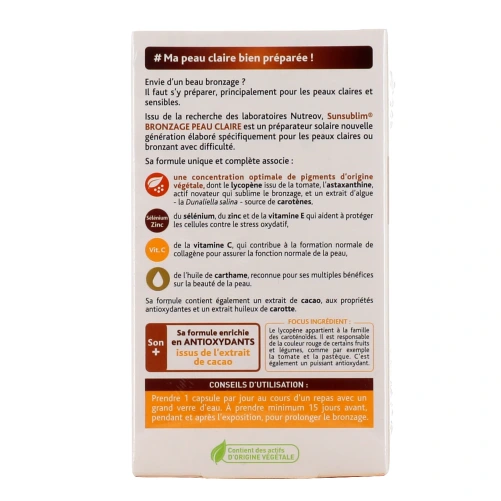 Sunsublim Bronzage Peau Claire