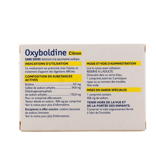 Cooper Oxyboldine 24 comprimés effervescents