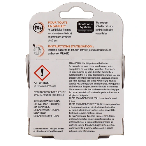 Parakito Recharges Pour Bracelet Anti-Moustique