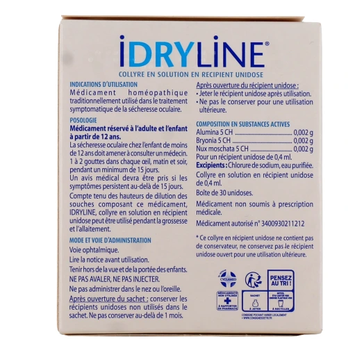 Boiron Idryline Sécheresse Oculaire Collyre