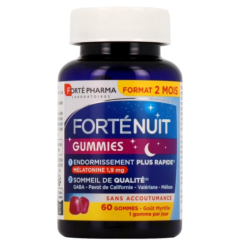 Forté Nuit Gummies Endormissement & Sommeil