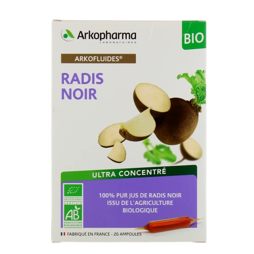 Arkofluides Radis Noir BIO ampoules