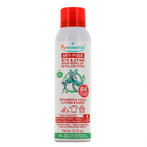 Puressentiel Anti-Pique Spray Répulsif Vêtements & Tissus