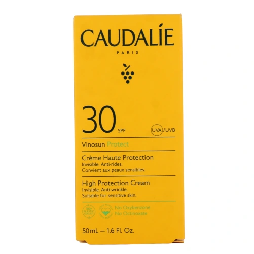 Caudalie Vinosun Protect Crème Solaire Visage Haute Protection