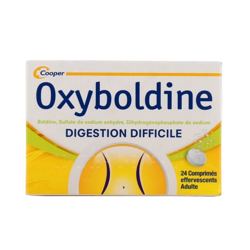 Cooper Oxyboldine 24 comprimés effervescents