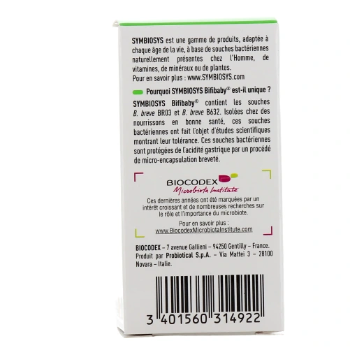 Symbiosys Bifibaby solution buvable en gouttes