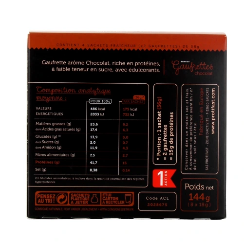Protifast En-Cas Gaufrettes Chocolat