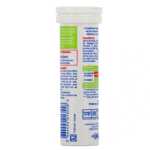 Alvityl Acérola 1000 Vitamine C Comprimés à Croquer