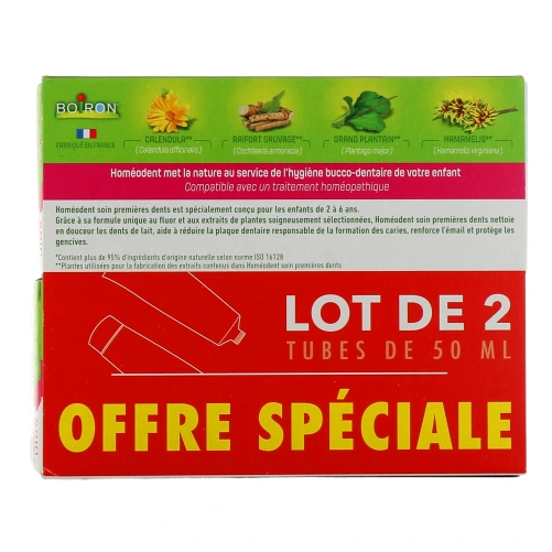 Homeodent Dentifrice Premières Dents 2-6 ans