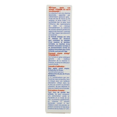 Alvityl Vitamine D3 Spray