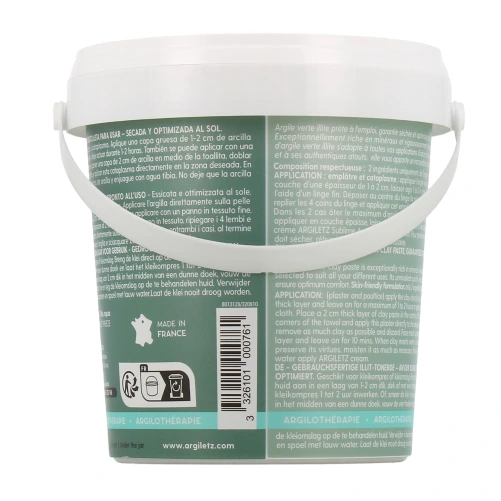 Argiletz Argile Verte pâte