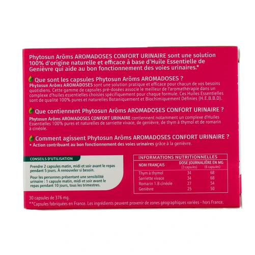 Phytosun Aroms Capsules Confort Urinaire