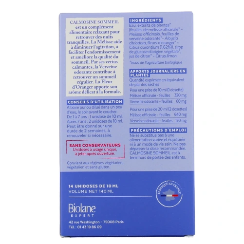 Calmosine Sommeil Bio