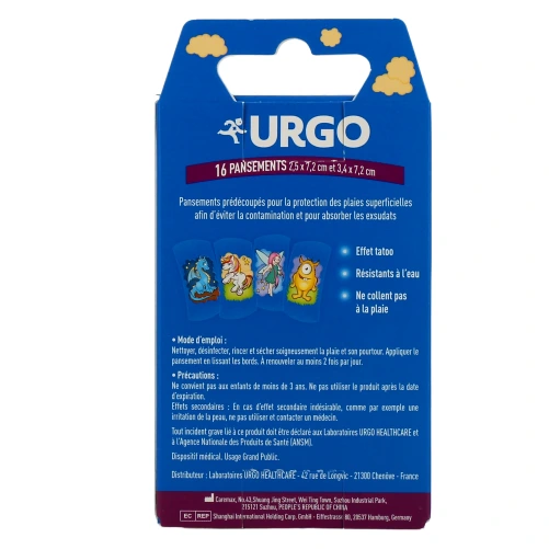 Urgo Pansements Enfant Prédécoupés