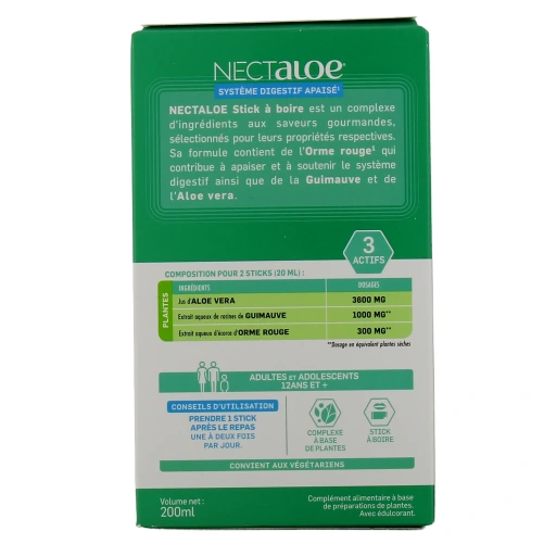 Nectaloe Sticks à Boire à l'Aloe Vera