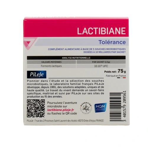 Lactibiane Tolérance
