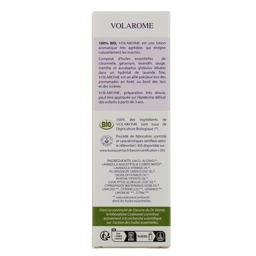Docteur Valnet Volarome Lotion Protectrice à la Citronnelle Bio