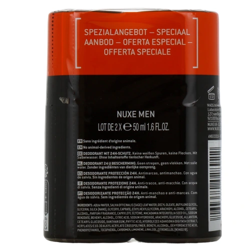 Nuxe Men Boost Déodorant Protection 24h
