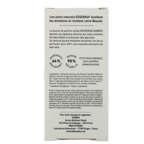 Essenka Baume de Parfum Hespéride Ambrée