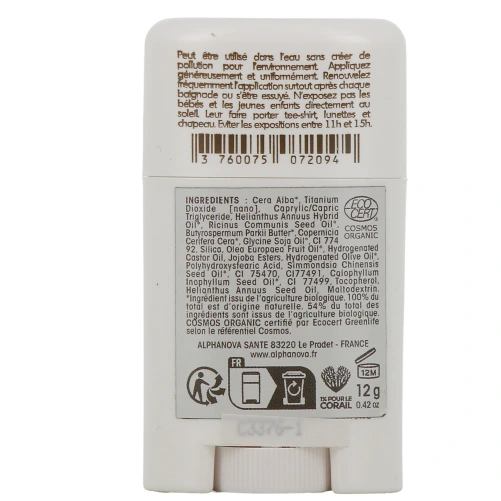 Alphanova Sun Stick Solaire Bio SPF 50+
