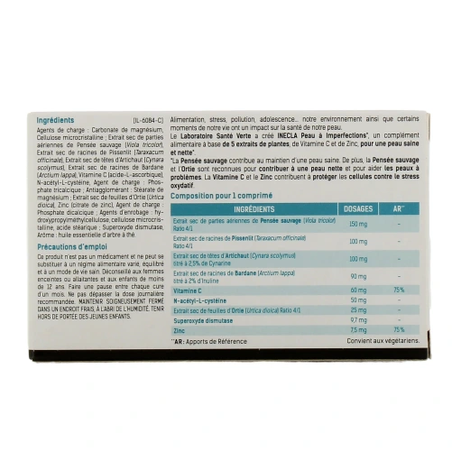 Santé Verte Inecla Peau à Imperfections