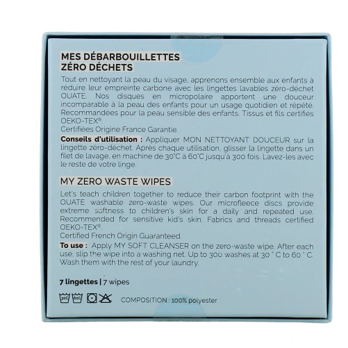 Ouate Débarbouillettes Zéro Déchet