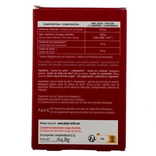 Phyto-Actif Acerola 500 Bio