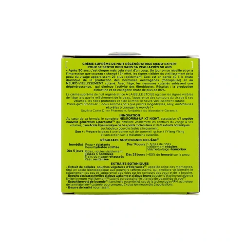 Garancia A la Belle Etoile Crème Suprême De Nuit Régénératrice Meno Expert