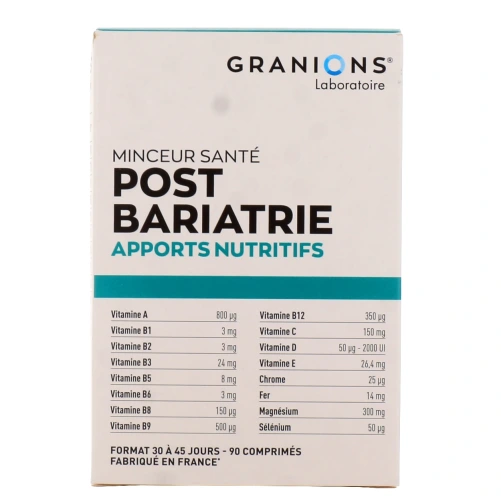 Granions Post-Bariatrie Apports Nutritifs