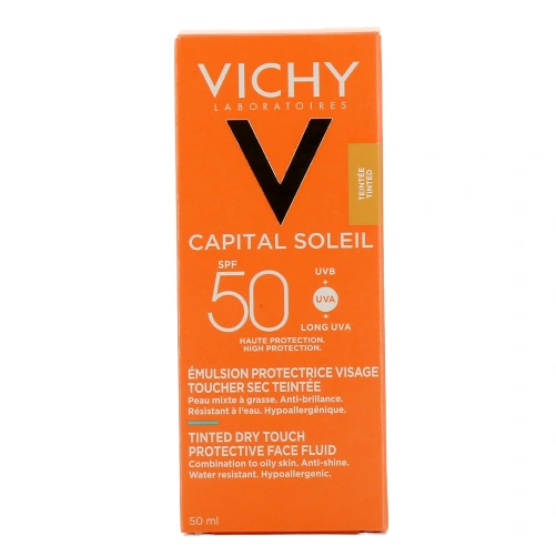 Vichy Capital Soleil BB Émulsion Toucher Sec Teintée SPF 50