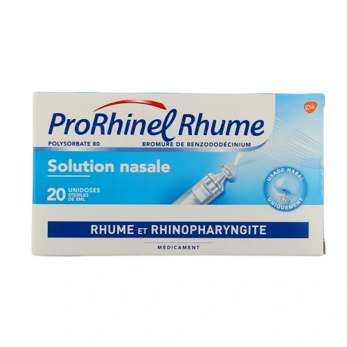Prorhinel Rhume boite de 20x5 ml récipients unidoses
