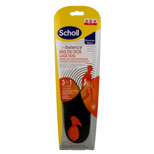 Scholl Semelles Anti-Douleur Bas du Dos
