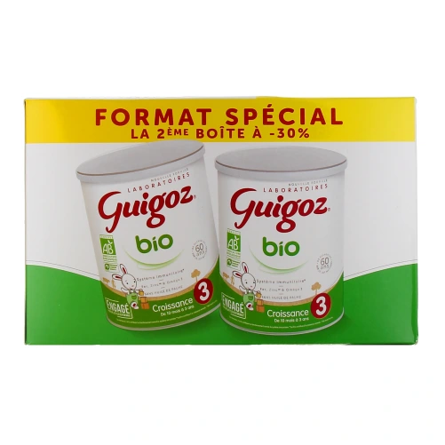 Guigoz Bio Croissance Lait 3eme âge