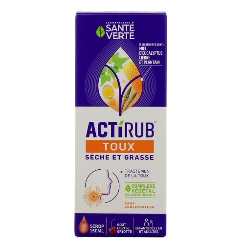 Actirub Sirop Toux Sèche et Grasse
