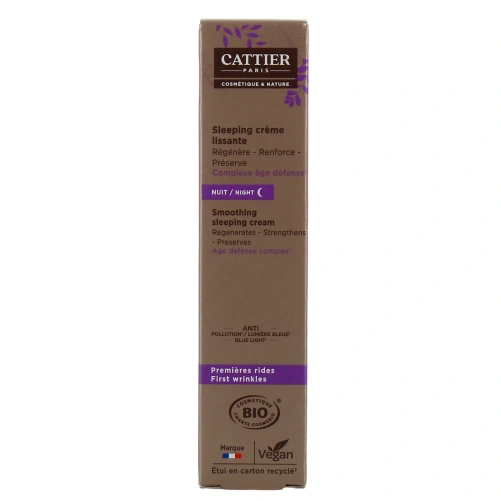 Cattier Sleeping Crème Lissante Bio