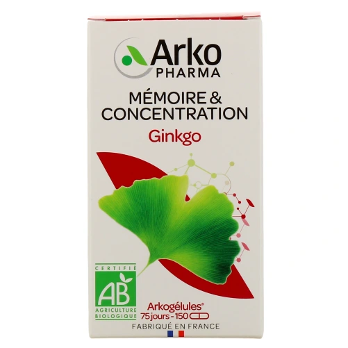 Arkogélules Ginkgo Bio