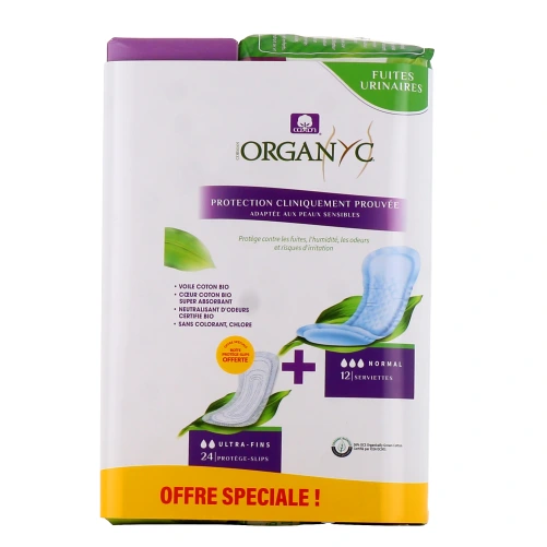 Organyc Protections Fuites Urinaires Bio