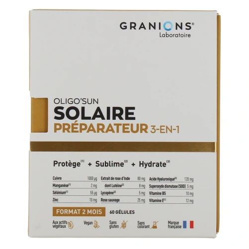 Granions Oligo'Sun Préparateur Solaire 3 en 1