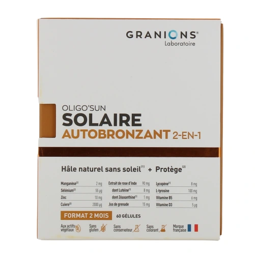Granions Oligo'Sun Solaire Auto-Bronzant 2 en 1