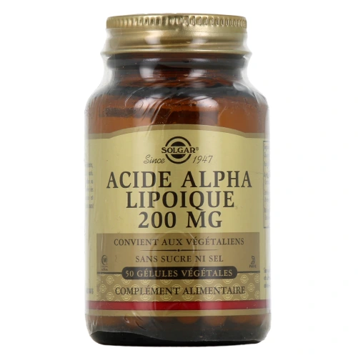 Solgar Acide Alpha Lipoique 200 mg