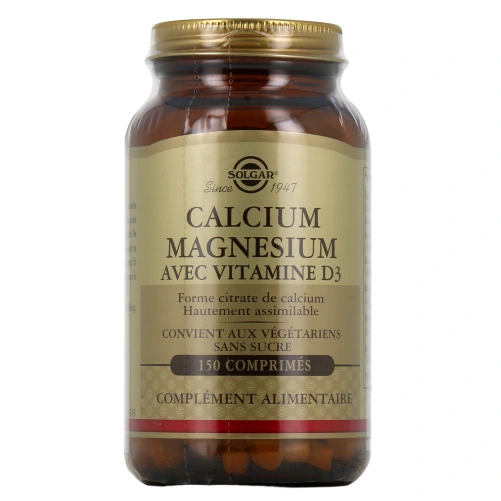 Solgar Calcium Magnésium avec Vitamine D3