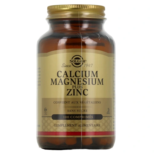 Solgar Calcium Magnésium Plus Zinc