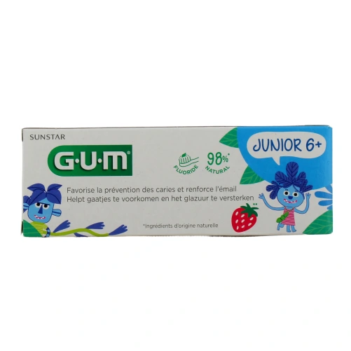 Gum Dentifrice Junior 6+ Goût Fraise