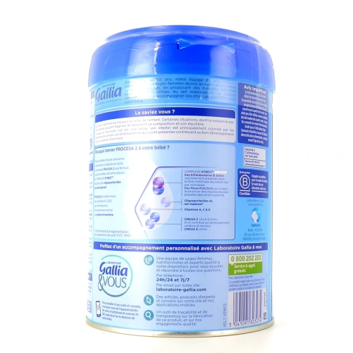 Gallia Procesa Lait 2eme âge